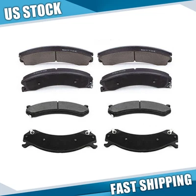 Kit de pastillas de freno delanteras y traseras de cerámica para Chevrolet Express 3500 2009-2016 2017 Foto 1 de 4