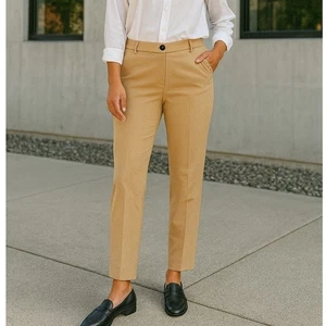 J.Crew Neu mit Etikett camel gerades Bein Stretchhose Hose 12 Arbeitskleidung Büro - Bild 1 von 10