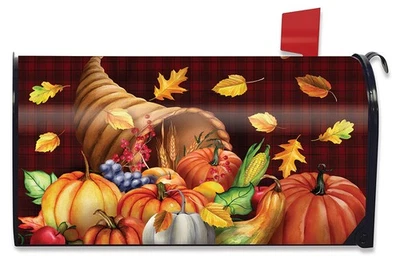 Briarwood Lane Fall Bounty Cornucopia Mailbox Cover - Image 1 of 4