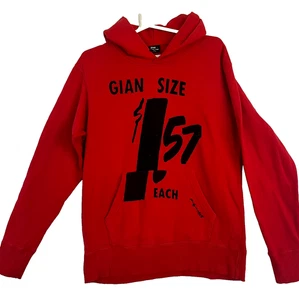 UNIQLO SPRZ NY Andy Warhol Pop Art Red Hoodie Sz M-GIAN SIZE $1.57 each" Sweater - Picture 1 of 11