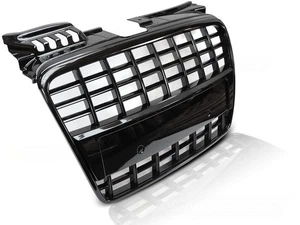 S line look Performance Front black ABS gloss badgeless grill  A4 B7 04-08 - Picture 1 of 2