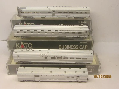 JUEGO DE PASE CORRUGADO DE 4 CARROS N KATO CB&Q BURLINGTON EXHIBIDO SOLO MÁS POR VENIR Foto 1 de 4