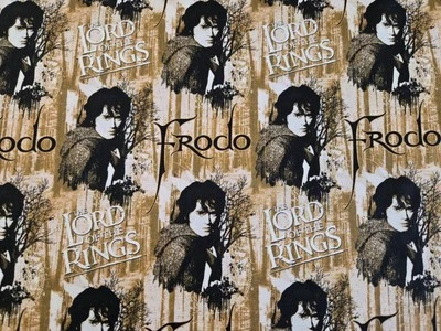 LORD Of The RINGS LOTR Frodo in Brown Digitally Printed Cotton FAT QUARTER - Image 1 of 4