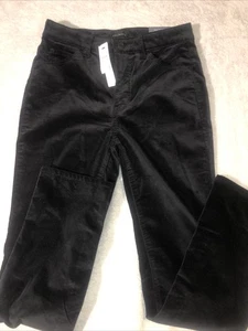 Talbots Pants Women’s 2P Black Velveteen Straight Leg - Picture 1 of 6