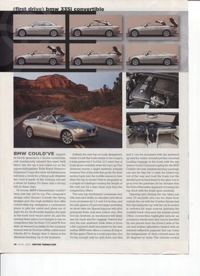 BMW 335i 2007 convertible 4 PG artículo de prueba en carretera Foto 1 de 2