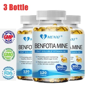 360 Benfotiamine Capsules 300mg Fat Soluble Thiamine Vit B1 NON-GMO Gluten Free - Picture 1 of 8