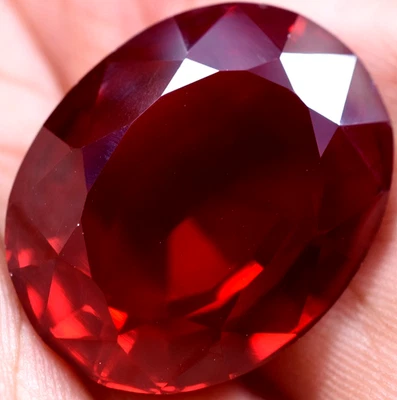Natural 51.50 Ct Blood Red Ruby Mozambique GGL Certified Loose Gemstone - Image 1 of 4