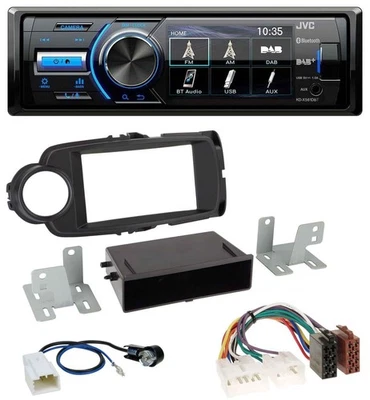 JVC Bluetooth MP3 USB DAB Autoradio für Toyota Yaris (11-14) - schwarz - Bild 1 von 4