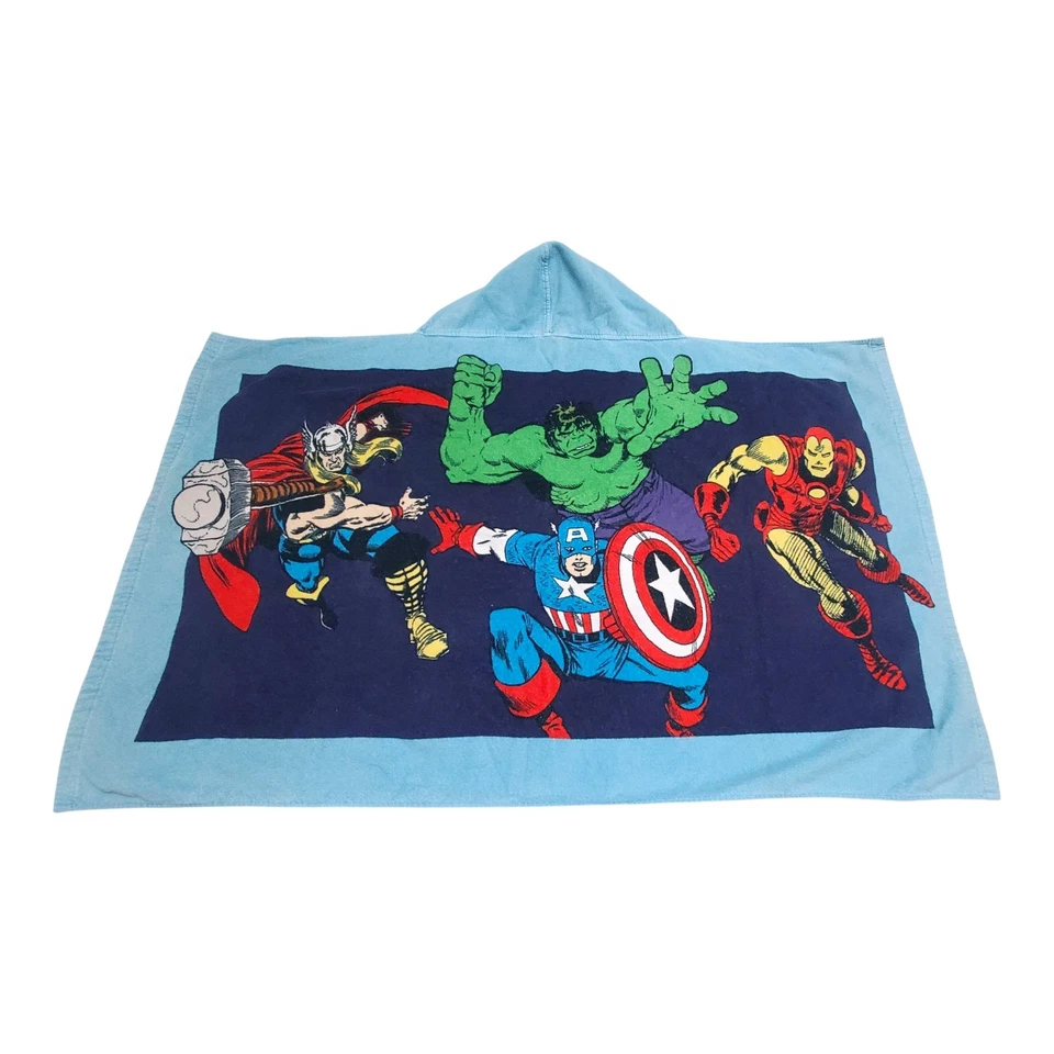 Pottery Barn Kids Marvel Comics Avengers Hooded Bath Beach Towel   - Image 1 of 4