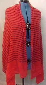 Womens Shall Ruffle Boa Scarf Head Wrap Sashay Mambo Orange Black - Bild 1 von 8