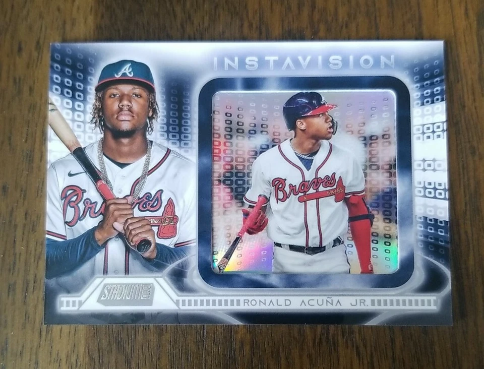 2021 Topps Stadium Club Ronald Acuna Jr. Instavision Insert Card #IR-RA New Rare - Image 1 of 2