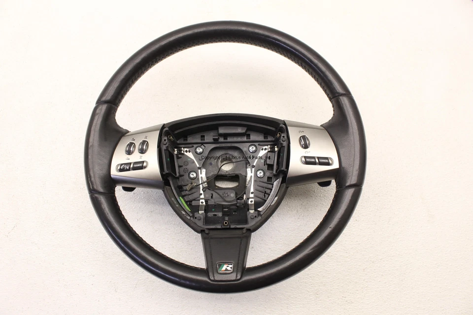 JAGUAR XFR 2010 2011 MULTIFUNCTION LEATHER HEATED STEERING WHEEL CHARCOAL - Image 1 of 4