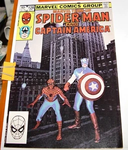 👽MARVEL TEAM-UP Spider-Man & Captain America⚡Apr 1983 V #1 Iss#128⭐1stPHOTO COVR - Bild 1 von 7