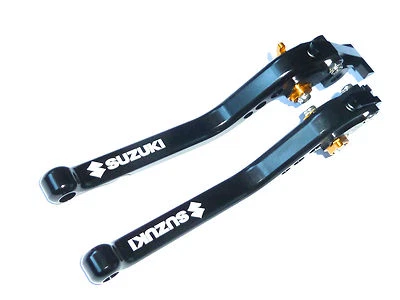 SUZUKI  600 650 250 BANDIT LONG BLACK BRAKE CLUTCH LEVERS ROAD RACE R15d1 - Image 1 of 4