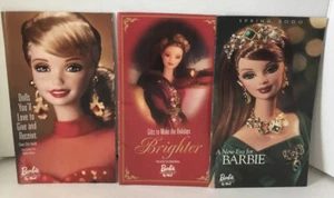 TRE CATALOGHI BARBIE DA COLLEZIONE PER POSTA 1998 Happy Holidays Barbie, Fabergé.. - Foto 1 di 1