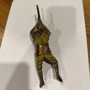 Marx Crawling Litho Tin Wind Up Soldier *NO KEY* Vintage Toy Army - Picture 1 of 13