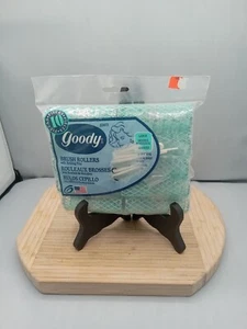 Vintage Goody Green  Brush rollers w/pins Large  NIP 10 Rollers #82473 - Picture 1 of 8