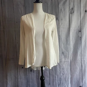 Elle Strickjacke, Größe M, Elfenbein, Baumwollmischung, Langarm - Bild 1 von 8