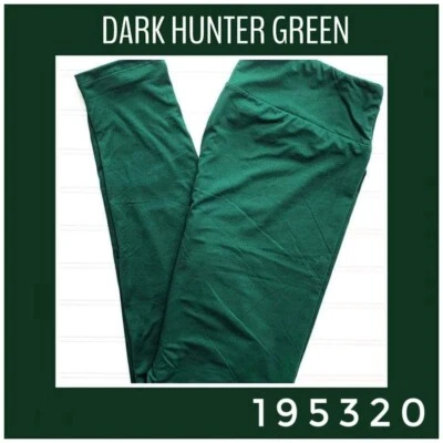 OS Lularoe Leggings Solid Hunter Green  NEW 195320 Foto 1 de 2