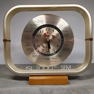 Lord King GMT International World Time Clock ISI 2000 SEM ~ Made In JAPAN  - Bild 1 von 10