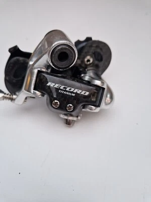 Campagnolo Record Carbon/Titanium Rear Derailleur, 10S, Short Cage, Very Good! - Image 1 of 4