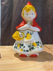 Hull Pottery USA "Little Red Riding Hood" Vintage Rare Cookie Jar - Picture 1 of 6