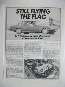 FORD ZK FAIRLANE EFI BRIEF 2 PAGE MAGAZINE ROAD TEST ARTICLE - Picture 1 of 2