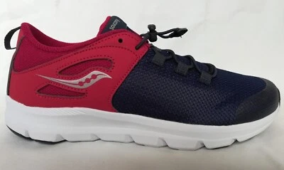 Saucony S-Fusion Tenis Zapatos Rojo Azul Bungee BTS Escuela Niños Grandes 7 NUEVO Foto 1 de 4