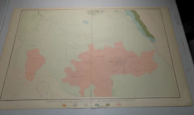 1882 GRAN CAÑÓN Canon Dutton MAPA DE COLORADO MESETA Y SAN FRANCISCO MTS ~A Foto 1 de 4