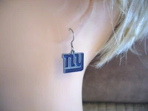 Pendientes colgantes para hombre NY Giants Pendientes para mujer NFL Fútbol Superbowl Champs - Imagen 1 de 14
