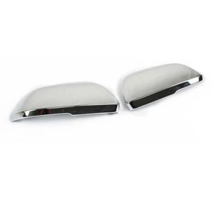 Silver ABS Rear View Mirror Cover Cap Trim 2pcs For Volkswagen Atlas 2018-2024 - Picture 1 of 7