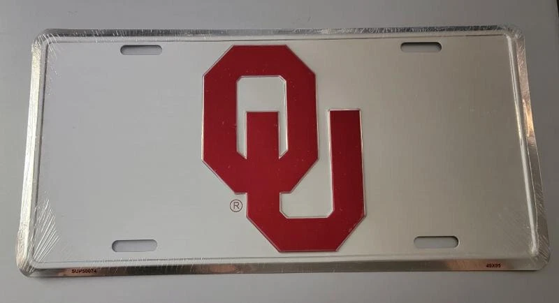 ¡Nuevo! Etiqueta de matrícula Oklahoma Sooners Foto 1 de 1