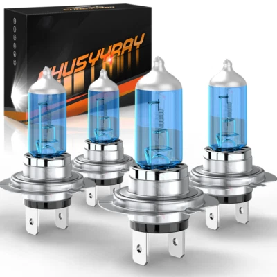 Faro halógeno delantero para Mercedes-Benz C300 2008-2017 4X bombillas haz alto+bajo Foto 1 de 4