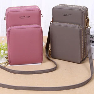 Small Crossbody Phone Bag Women Cellphone Shoulder Bags Card Holder Wallet Purse - Picture 1 of 24