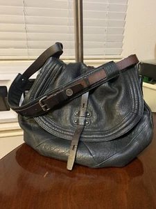 Revel Newyork RNY Two Tone Saddlebag Leather Purse - Picture 1 of 5