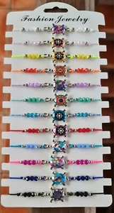 12 Pulseras Tortuga Multicolor - Imagen 1 de 1
