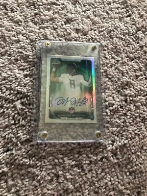 2015 Marcus Mariota Bowman Chrome Refractor RC Auto autograph card nice sig!! - Image 1 of 2