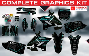 Yamaha YZ YZF 125 250 450 2013-2025 complete graphics kit 21 mil - Bild 1 von 9