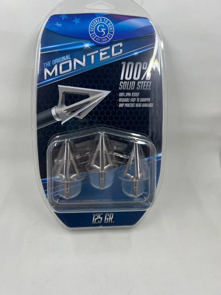 G5 Montec 125 Grain Crossbow Broadhead - 3 Pack (110) - Image 1 of 1