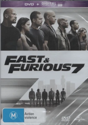 FAST & FURIOUS 7 - DVD - R 4 - N&S - Never played! - Original Oz release - EA - Image 1 of 2
