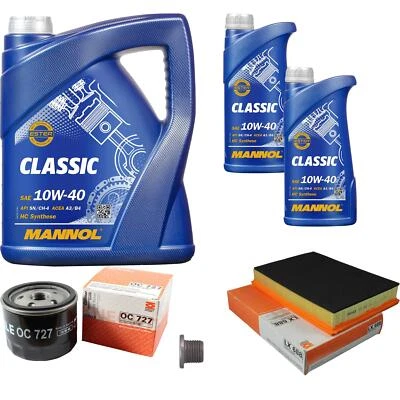 Pacchetto ispezione Mahle 7 L Mannol Classic 10W-40 per Renault Master II Bus 1.9 - Immagine 1 di 4