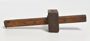 VINTAGE STANLEY NO. 65 BRASS FITTING CARPENTER WOOD WORKING MORTISE SCRIBE GAUGE - Picture 1 of 5