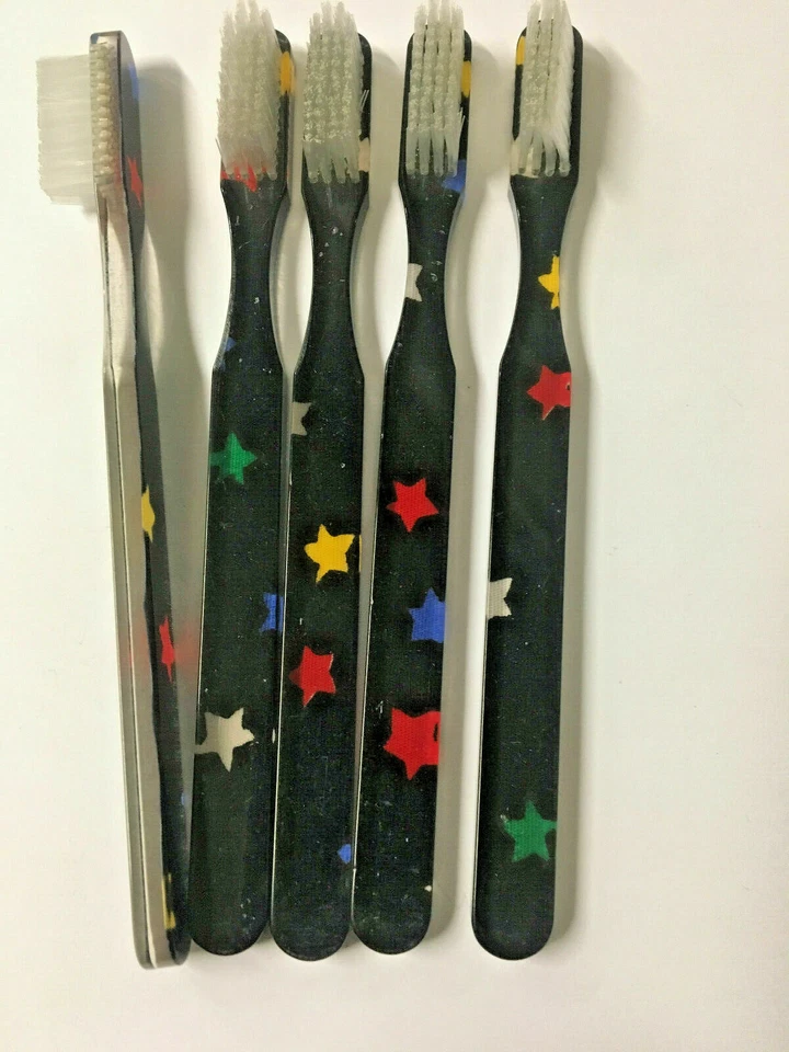 A.S 5-PACK FUN Vintage NEW Designer Toothbrush