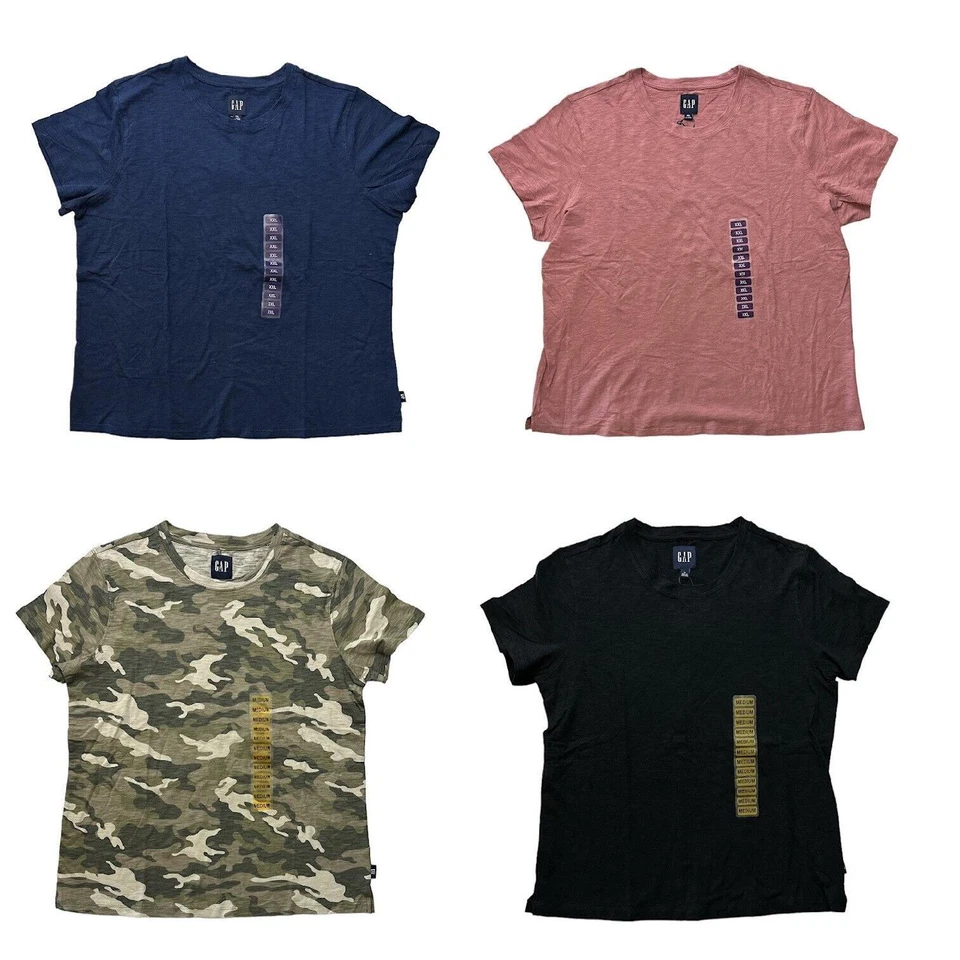 Camiseta básica Gap para mujer calce relajado manga corta algodón holgada Foto 1 de 1