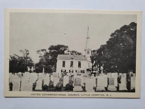 Postkarte United Congregational Church Graveyard Little Compton Rhode Island - Bild 1 von 2