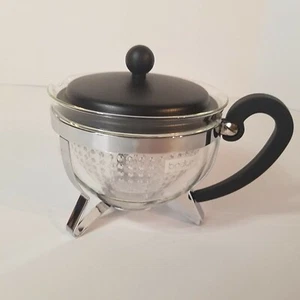 Bodum, Swiss, Chambord, 4 Cup Glass Tea Teapot with Infuser, Made In Switzerland - Picture 1 of 12