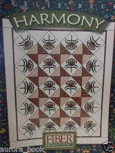 Harmony Quilt Pattern Design Book by Leslie Beck Fiber Mosaics Quilting WE62479 - Picture 1 of 8