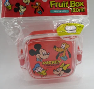 Fruits box mini case Disney Mickey and Friends red 1pcs lunch box 120ml - Picture 1 of 2