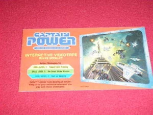 1987 Captain Power Interactive Videotape Rules Booklet 0007-0461 Mattel Vintage - Bild 1 von 3