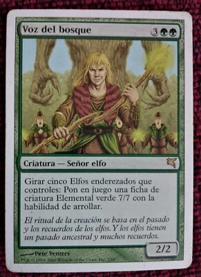 MTG VOICE OF THE WOODS (Voz del bosque) VERY RARE SPANISH Salvat-Hachette 2006 - Image 1 of 4